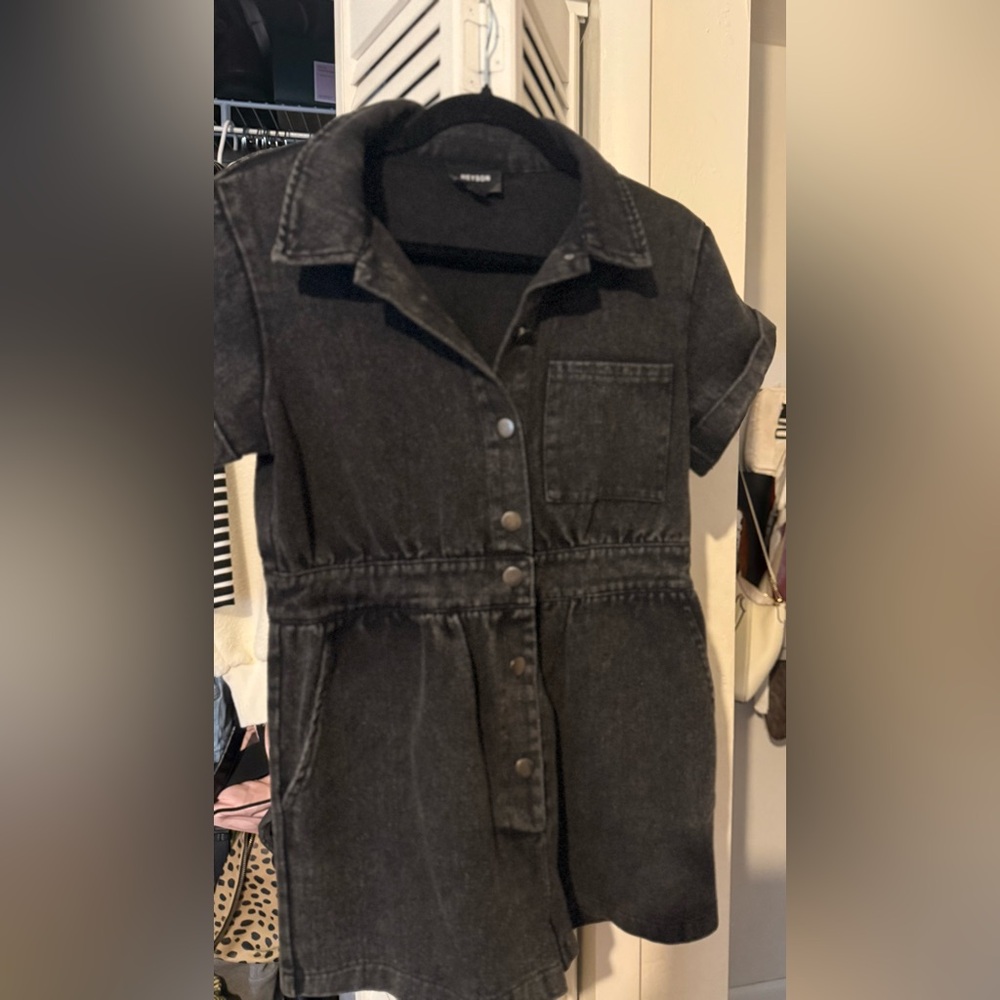 Denim romper